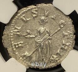 NGC AU César Gordien III 238-244 après J.-C. Pièce de monnaie en argent denier de l'Empire romain de haute qualité