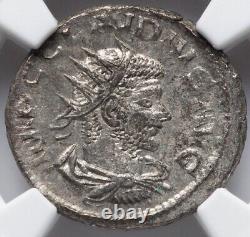 NGC AU Claudius II 268-270 ap. J-C., Empire romain César Rome, pièce de monnaie en bi double denier
