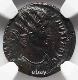 NGC AU Fausta Épouse de Constantin Ier le Grand AD 324-326 Bi Nummus Pièce Empire Romain