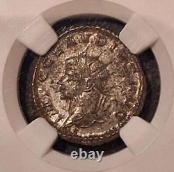 NGC Ch AU Claudius II 268-270 AD Empire romain Rome antique Double Denarius Coin<br/>   <br/> (Note: 'NGC' is not translated as it is an acronym)