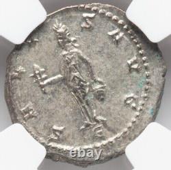 NGC Ch AU Claudius II Caesar 268-270 apr. J.-C., Empire romain Rome Pièce de denier en argent