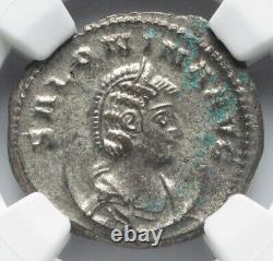 NGC Ch AU Salonina, épouse de Gallienus 254-268 Empire romain Double Denier Coin