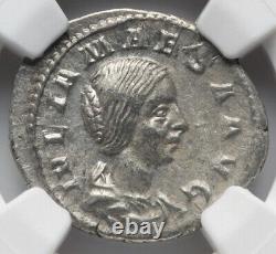 NGC Ch VF Julia Maesa 218-224 AD, Pièce de monnaie de l'Empire romain, grand-mère d'Elagabalus