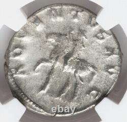 NGC Ch XF 249-251 AD Trajan Dèce César Empire romain Denier Monnaie CAVALIER