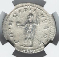 NGC Ch XF Empire romain Philippe II Arabe 247-249 apr. J.-C. Pièce en argent Double Denier