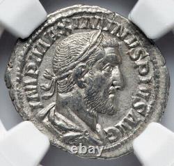 NGC Ch XF Maximinus I 235-238 AD, Mince de Denier de César de l'Empire Romain, HAUTE QUALITÉ