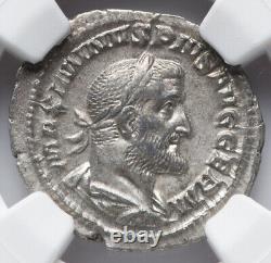 NGC Ch XF Maximinus I 235-238 AD, pièce de monnaie en denier de l'Empire romain, HAUTE QUALITÉ