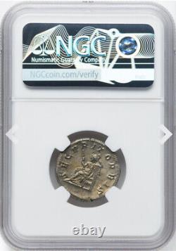NGC Ch XF Philippe Ier l'Arabe 244-249, pièce de monnaie romaine en argent double denier de Rome