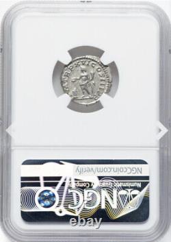 NGC Ch XF Sept Severus 193-211 AD, Pièce de monnaie en argent romaine AR Denarius de l'Empire romain