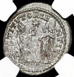 NGC Ch XF Valérien Ier 253-260 ap. J.-C., Empire romain César Rome, Denier pièce d'argent
