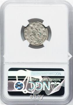 NGC MS Claude II 268-270 après J.-C. Empire romain Bi Denarius Coin, AEQUITAS w SCALES<br/>
 		 <br/>		Note: The translation is already in French, but the title seems to contain abbreviations or specific references that may not have a direct translation.