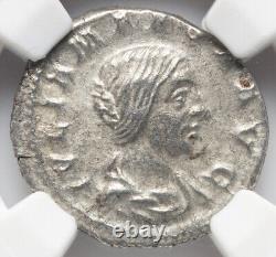 NGC XF Julia Maesa 218-224, Pièce de monnaie de denier du Grand-mère d'Elagabalus de l'Empire romain