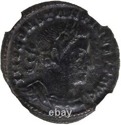 NGC (XF) Romain AE de Constantin Ier le Grand AD 307-337 Sol Invictus BI Nummus  <br/>

<br/>

(Note: NGC, XF, and BI are abbreviations and do not need to be translated.)