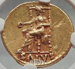 Nero 67ad Rome 1910 Pedigree Authentique Ancien Romain Or Pièce De Monnaie Aureus Ngc Au