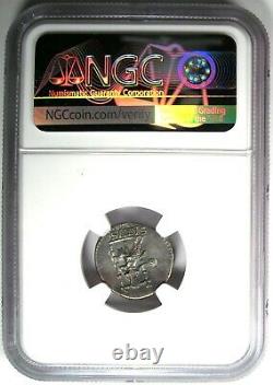 Nero Ar Denarius Roman Silver Coin 54-68 Ad Certifié Ngc Au Rare Grade