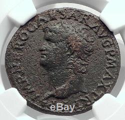 Nero Authentique Ancient Rome 66ad Véritable Romaine Originale Coin Victoire Ngc I80124