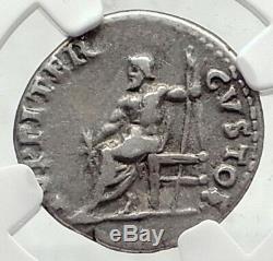 Nero Authentique Antiquité 64ad Rome Véritable Pièce De Monnaie Romaine En Argent Original Ngc I72340