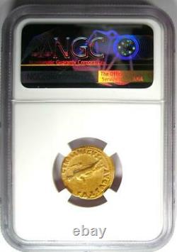 Nero Av Aureus Gold Ancient Roman Coin 54-68 Ad Certifié Ngc Vf (très Beau)