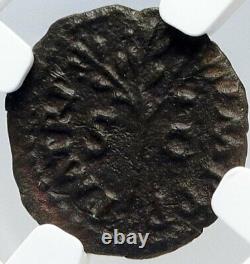 Néro Véritable Antique Authentique 65ad Rome Roman Coin Owl Altar Olive Ngc I82633