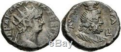 Nero (ad 54-68), Bi Tétradrachme, Gnc (vf 4/5 4/5), Véhicule Sérapis, Monnaie Romaine