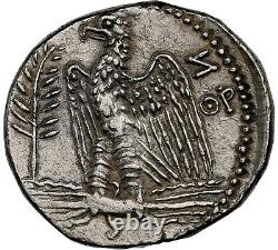 Néron, Empire romain (60/1 après J.-C.), Denier en argent, Monnaie d'Antioche, NGC AU