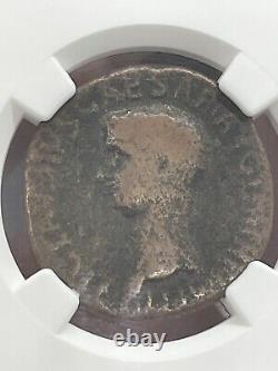 Ngc Ancien Claudius Roman Imperial Coin Ae As 41-54 Ad En Très Bon État