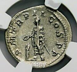 Ngc Au. Gordien Iii. Double-denier Superbe. Rome Antique Pièce D'argent