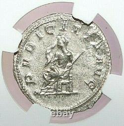 Ngc Au Roman Coins Herennia Etruscilla, J.-c. 249-253. Ar Double-denarius. Max/022