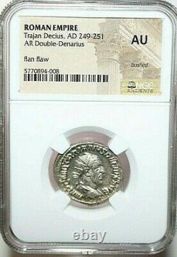 Ngc Au Roman Coins Trajan Decius, J.-c. 249-251. Ar Double-denarius. Max/024