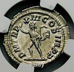 Ngc Au. Severus Alexander. Denier Exceptionnelle. Rome Antique Pièce D'argent