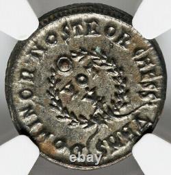 Ngc Ch Au Constantin II César Empire Romain 337-340 Ad Bi Nummus Argenté Pièce