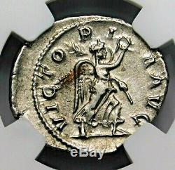 Ngc Ch Xf. Maximinus I. Exquis Denier. Rome Antique Pièce D'argent