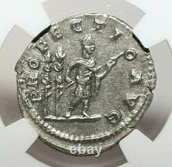 Ngc Ch Xf Roman Coins Caracalla, Ad 198-217. L'ar Denarius. Max/025