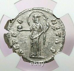Ngc Ch Xf Roman Coins Faustina Sr. No. 138-140/1. L'ar Denarius. Max/036