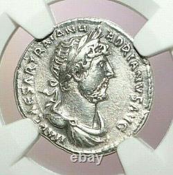 Ngc Ch Xf Roman Coins Hadrian, J.-c. 117-138. L'ar Denarius. Max/023