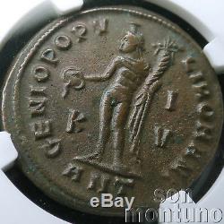 Ngc Choix Au Ch Maximien Bronze Antique Romaine Bi Nummis Coin 286-310 Ad