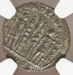 Ngc Ms Constantine II César Empire Romain 337-340 Ad Bi Nummus Coin, Top Pop