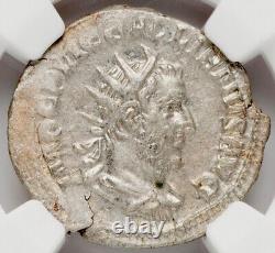 Ngc Ms Gallienus 253-268 Ad Rome Empire Romain César Double Denarius Argent Pièce