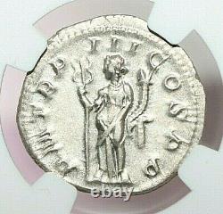Ngc Ms Roman Coins Philip I, Ad 244-249. Ar Double-denarius. A756