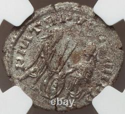 Ngc Ms Roman Empire Valérien I 253-260 Ad Bi Double Denarius Pièce D'argent Rare