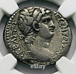Ngc Vf. Nero (ad 54-68) Superbe Tétradrachme. Pièce D'argent Romaine Antique