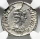 Ngc Vf Plautilla 202-205 Ad Épouse De L'empire Romain De Caracalla Denarius Silver Coin
