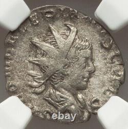 Ngc Vf Saloninus Roman Empire 258-260 Argent Antoninianus Double Denarius Coin