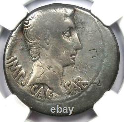 Octavian Augustus Ar Cistophorus Silver Coin 25-20 Bc Certified Ngc Vg