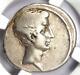 Octavian Augustus Ar Denarius Silver Roman Coin 30 Bc Certifié Ngc Vf