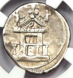 Octavian Augustus Ar Denarius Silver Roman Coin 30 Bc Certifié Ngc Vf