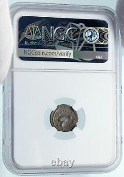 Octavian Augustus & Mark Antony Rare Quinarius 39bc Silver Roman Coin Ngc I84995