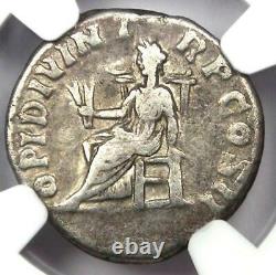 Pertinax Ar Denarius Silver Roman Coin 193 Ad. Certifié Ngc Fine Rare