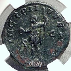 Philip II Comme César Original Ancien 244ad Rome Sestertius Roman Coin Ngc I68774