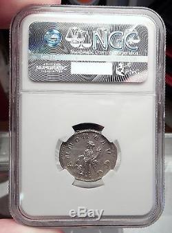 Phlip L'arabe 247ad Annona Ancien Romain Silver Coin Ngc Certifié Ms I58168